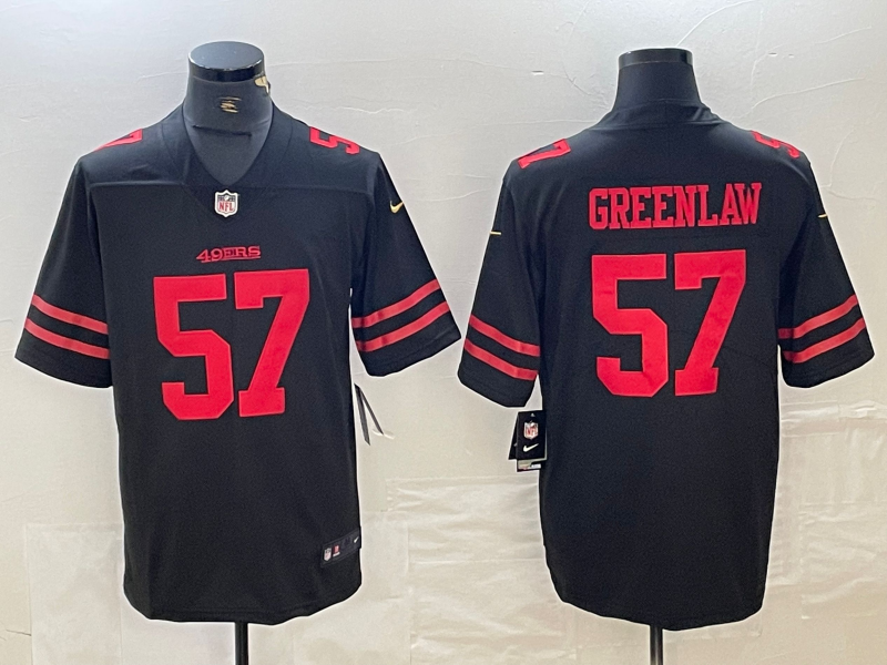 Men's San Francisco 49ers Dre Greenlaw #57 Black Jersey